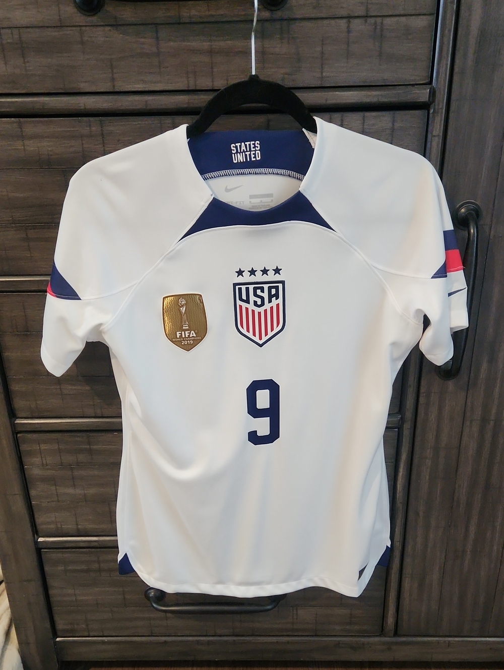 Nike White and Navy "States United" Soccer Jersey USWNT